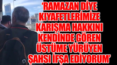 Metrobüs durağında genç kızlara, 'edep edep, çıplak gezmeyin' diyerek taciz