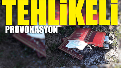 Tokat'ta Kuran-ı Kerim yaktılar