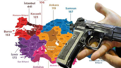 Tür­kiye'nin silahlı şiddet haritasında dehşete düşüren rakamlar