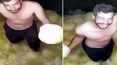 Turşu tankında yarı çıplak dans etmişti; serbest kaldı