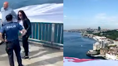 15 Temmuz Şehitler Köprüsü'ne '128 milyar dolar nerede' pankartı