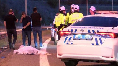 Ankara'da devrilen motosikletteki 2 kişi öldü