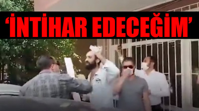 Ankara'da esnaf valilik önünde vergi levhasını yakmak istedi