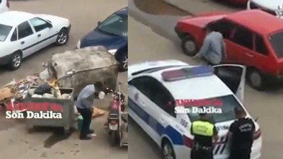 Ankara’da polisler çöpten yemek toplayan yurttaşa ceza kesti