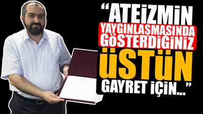 Ateizm Derneği'nden, Mehmet Boynukalın'a teşekkür