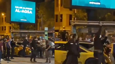 Bekçilerle taraftarlar arasında arbede