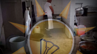 Belediye aşevinden mide bulandıran görüntü