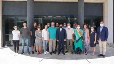 Belediye Başkanı Aras, Şehir Tiyatrosu ekibiyle bir araya geldi