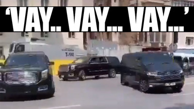 Erdoğan'ın koruma konvoyunu izleyen vatandaş tepkisini gizleyemedi