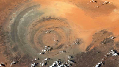Fransız astronot Pesquet, uzaydan Sahra Çölü’nün fotoğrafını paylaştı