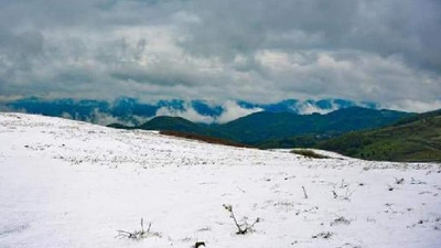 Karadeniz'e mayıs ayında kar sürprizi