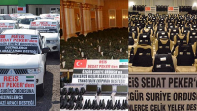 Sedat Peker'in Türkmenlere gönderdiğini iddia ettiği yardımlar...