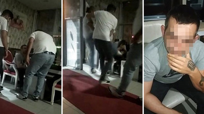 Taksiciler, yolcuyu taciz eden taksici arkadaşına meydan dayağı attı