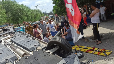 Ünlü oyuncunun kullandığı otomobil takla attı