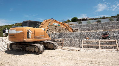 Bozcaada'da 'gabion duvar' tartışması