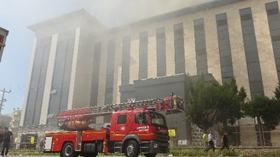 Çanakkale Emniyet müdürlüğü binasında yangın