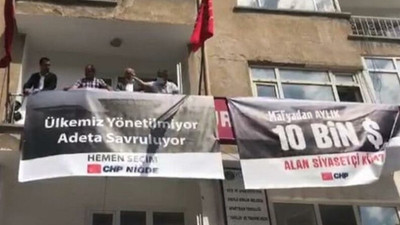 CHP’den yeni pankart: ‘Hodri meydan’