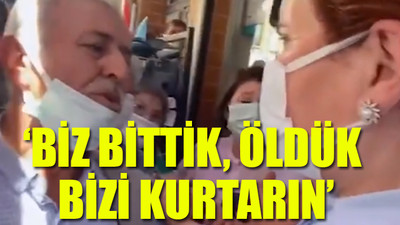 Çiftçi dertlerini Meral Akşener'e gözyaşları içinde anlattı, vicdanları sızlattı...