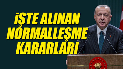 Erdoğan'dan normalleşme açıklaması