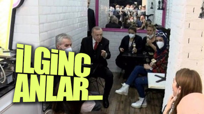 Erdoğan'ın karşısında bacak bacak üstüne atan kadına uyarı