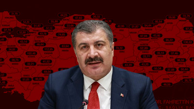 Haftalık vaka haritası açıkladı