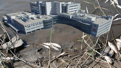 Hastanenin kanalizasyonunu nehre bağladılar; balıklar öldü, çevre kirlendi...