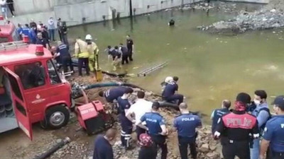 Kağıthane'de feci olay: İnşaattaki gölette boğulma tehlikesi