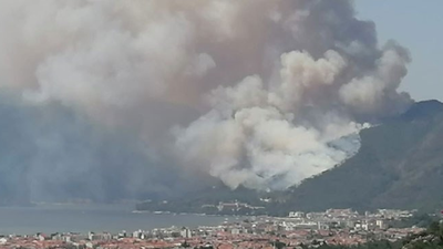Marmaris’te orman yangını