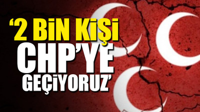 MHP'de istifa depremi...