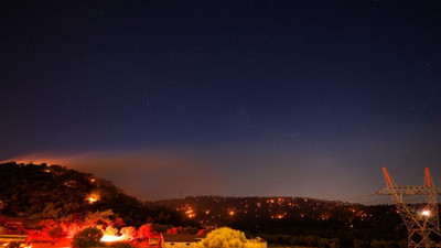 Foça'da orman yangını
