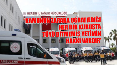 İl Sağlık Müdürlüğü'nün 'adrese teslim ihalesine' tepki