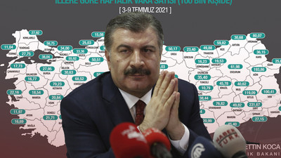 İllere göre haftalık vaka sayısını açıkladı