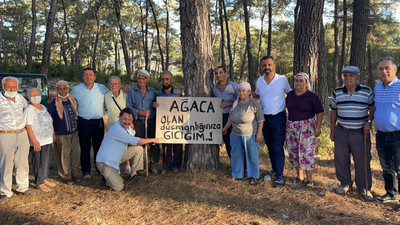 Kurban Bayramı'nda CHP'li vekil Akbelen'de direnişteydi