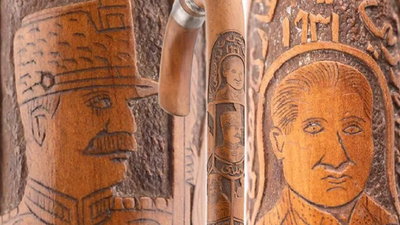 Atatürk'e ait olduğu iddia edilen bastona el konuldu