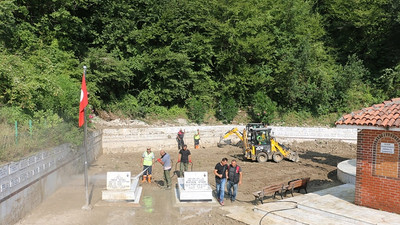 Bozkurt'ta toprak altında kalan şehitlik, yeniden gün yüzüne çıkarıldı