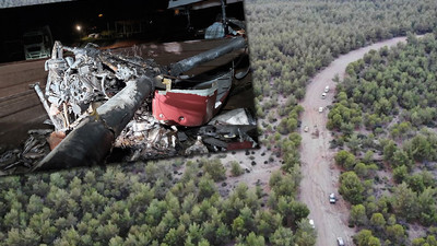 Çanakkale’de insansız helikopter düştü