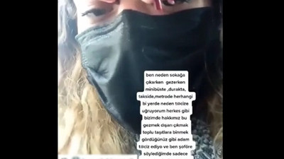 Genç kadın, otobüste uğradığı cinsel tacizi anbean kaydetti