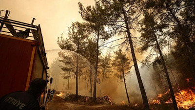 Marmaris'te itfaiye aracı şarampole yuvarlandı