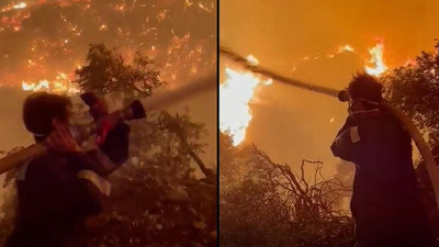 Oyuncu İbrahim Çelikkol Milas'taki yangına ön saflarda müdahale etti