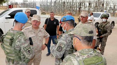 Türk ve Rus askerleri Resulayn'da ortak incelemelerde bulundu