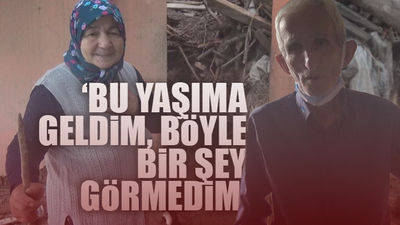 Yaşlı çift, sel dehşetini anlattı