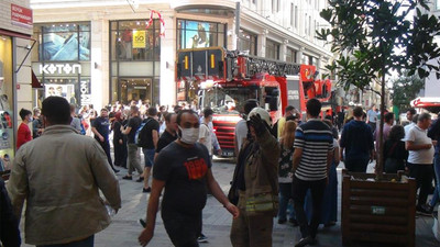 Beyoğlu'nda lokantada yangın