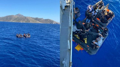 Datça açıklarında 21 düzensiz göçmen kurtarıldı 