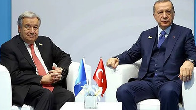 Erdoğan, Birleşmiş Milletler Genel Sekreteri ile bir araya geldi
