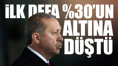 Erdoğan'a son anketten büyük şok