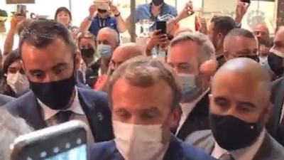 Fransa Cumhurbaşkanı Macron'a yumurtalı protesto