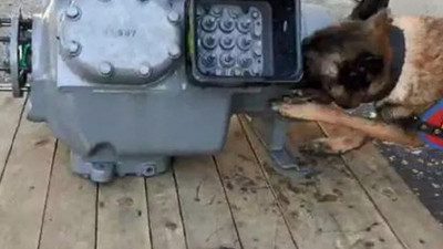 Hava kompresörünün içerisine saklanmış 11 kilo kokain bulundu