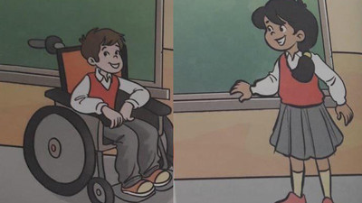 İlköğretim kitabında Suriyeli kız ayrıntısı... 'Selamün aleyküm...'