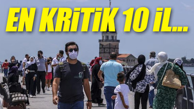 İllere göre haftalık vaka haritası açıklandı