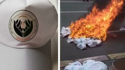 MHP'li başkan logoları gördü, şapkaları yaktırdı: Firmadan 'can güvenliğimiz yok' çıkışı